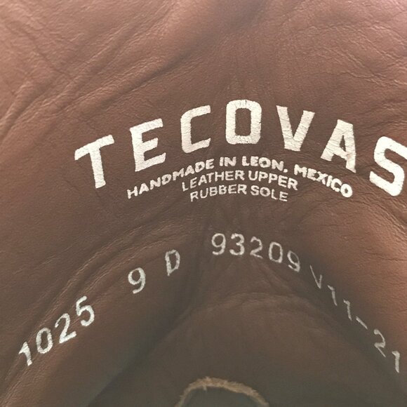 Tecovas Knox Mens Wedge Roper Briar Leather Western Boots 9 D 1025 - Picture 8 of 15